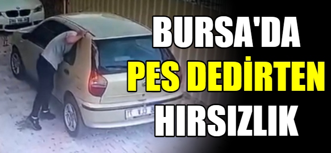 Bursa'da pes dedirten hırsızlık