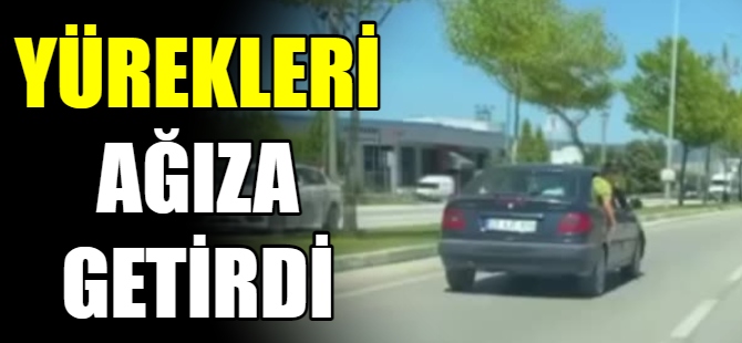 Sürücülerin yüreklerini ağza getirdi