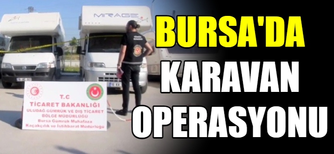 Bursa'da motokaravan operasyonu