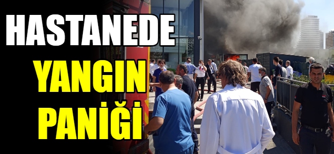 Özel hastanede yangın paniği