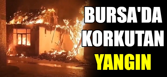 Bursa'da korkutan yangın