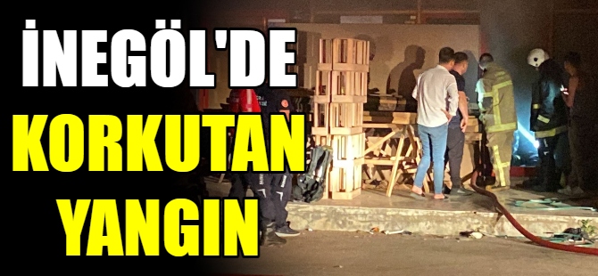 Koltuk imalathanesinde korkutan yangın