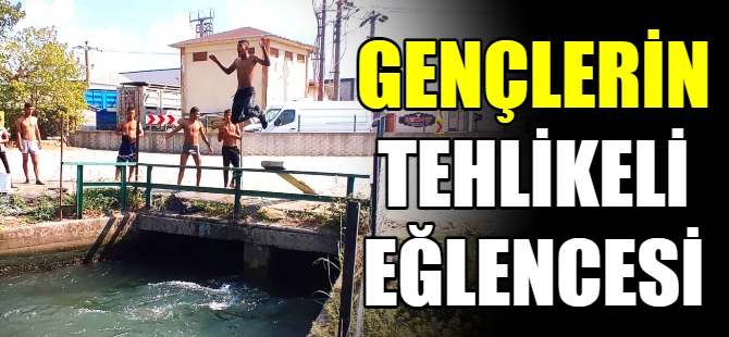 Bursa'da gençlerin tehlikeli eğlencesi