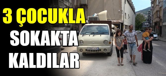 3 çocukla sokakta kaldıla