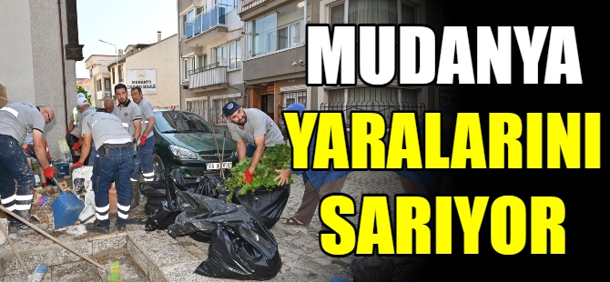 Mudanya yaralarını sarıyor