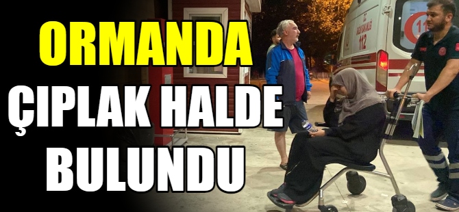 Ormanda çıplak halde bulundu