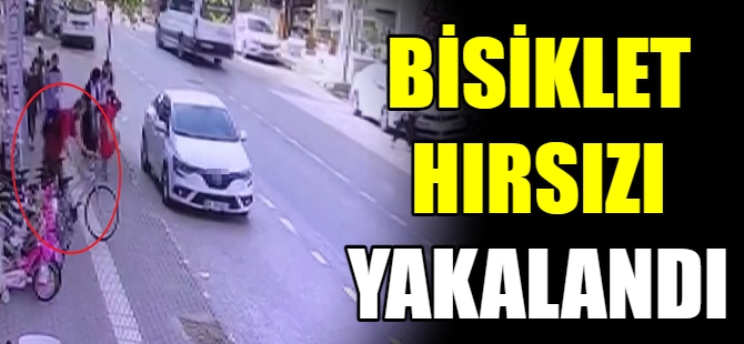 Bisiklet hırsızı yakalandı