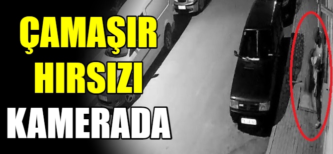 Balkondan çamaşır çaldı