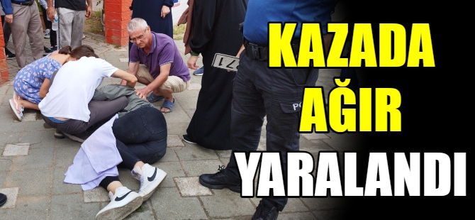 Kazada sürücü ağır yaralandı