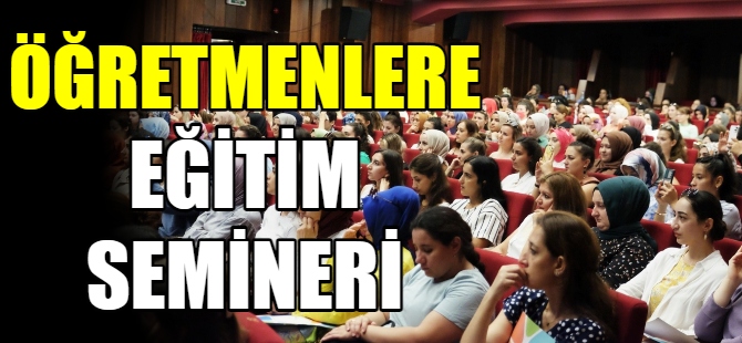 Öğretmenlere eğitim semineri