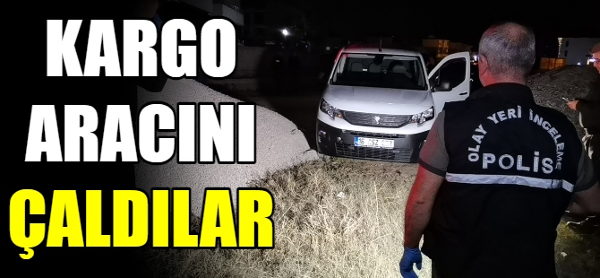 Kargo aracını çaldılar