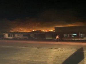 Bursa'da samanlık yangını
