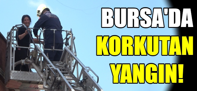 Bursa'da korkutan yangın