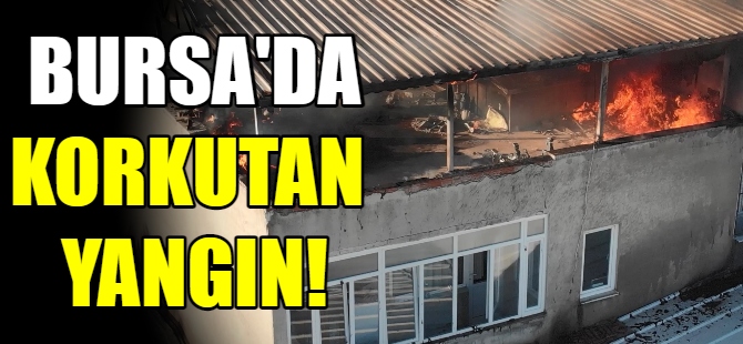 Bursa'da korkutan yangın