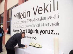 Kamer Genç için taziye defteri açıldı