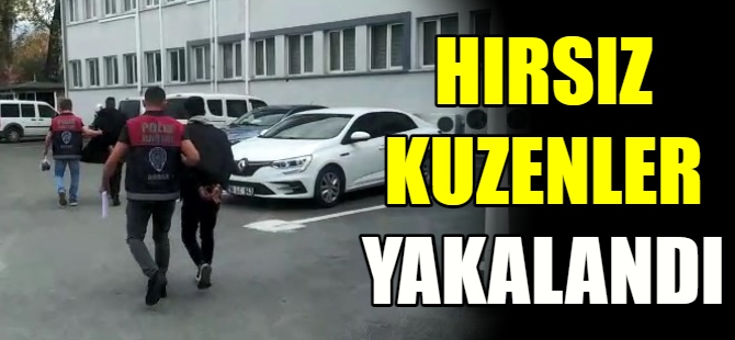 Hırsız kuzenler yakalandı