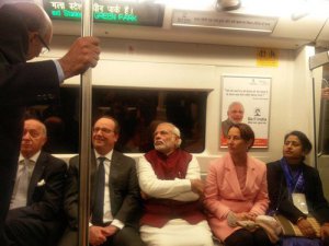 Liderler metro yolcuğu yaptı