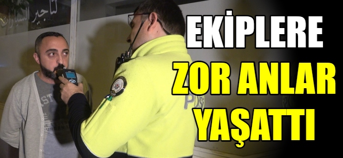 Sürücü ekiplere zor anlar yaşattı