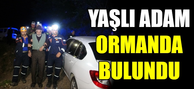 Yaşlı adam ormanda bulundu