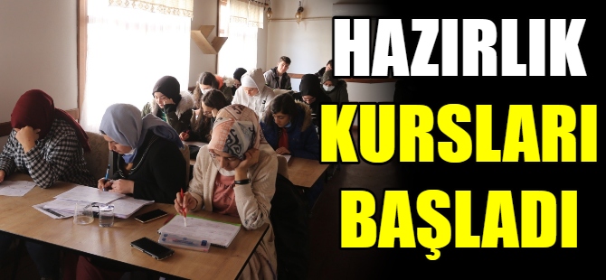 Üniversiteye hazırlık kursu başladı