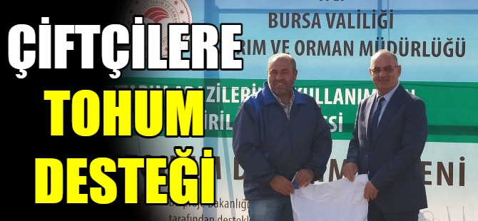 Çiftçilere tohum desteği