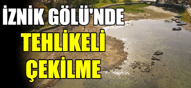 İznik Gölü'nde korkutan görüntü