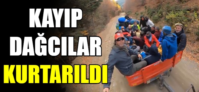 Milli sporcu ve arkadaşı kurtarıldı