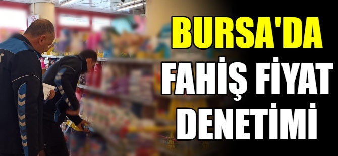 Bursa'da fahiş fiyat denetimi