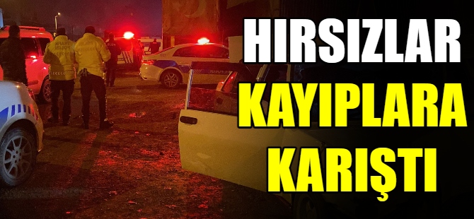 Hırsızlar aracı bırakıp kaçtı