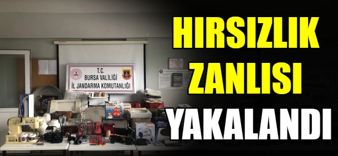 Bursa'da hırsızlık zanlısı yakalandı