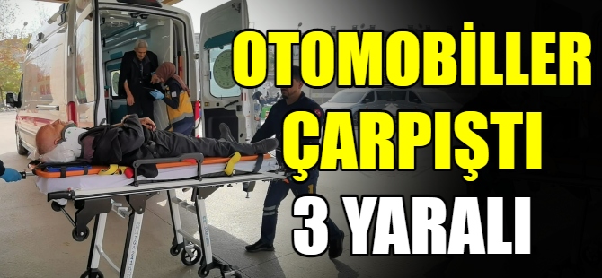 Bursa'da otomobiller çarpıştı