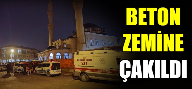 Beton zemine çalıldı