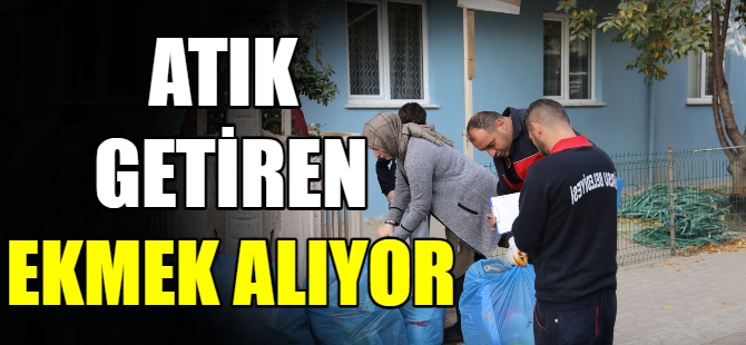 Gürsu’da atık getiren ekmek kazanıyor