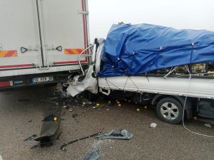 Bursa'da 22 araç kaza yaptı