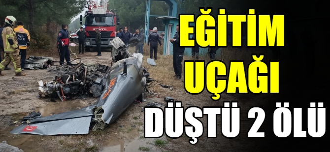 Eğitim uçağı düştü: 2 ölü