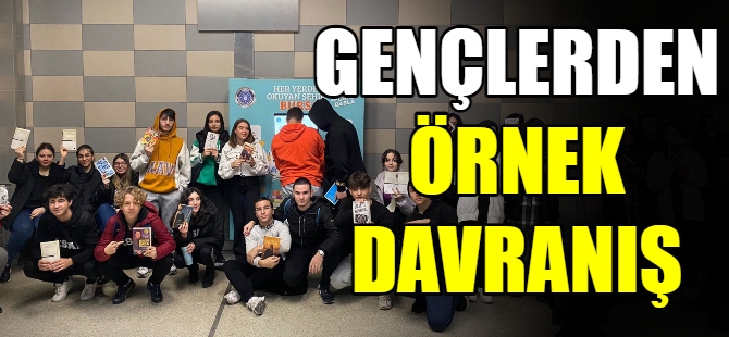 Öğrencilerden örnek davranış