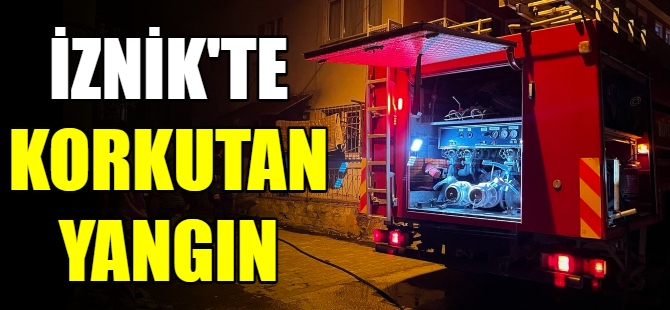 İznik’te korkutan yangın