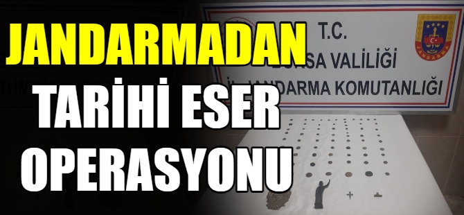 Jandarmadan tarihi eser operasyonu