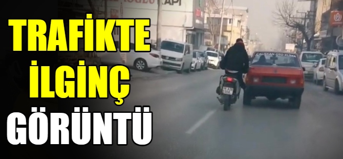 Motosikletle otomobili itti