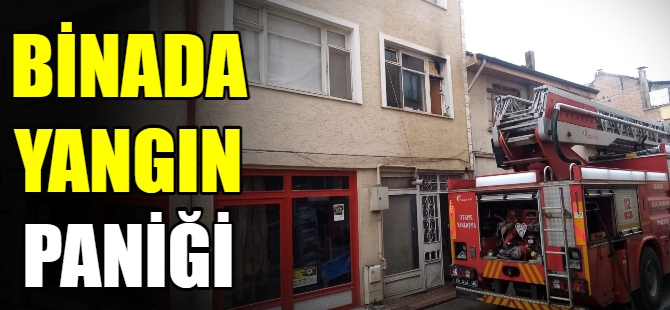 Apartmanda yangın paniği