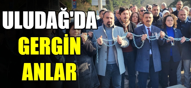 Uludağ'da jandarma engeli