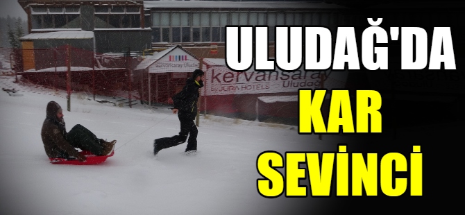 Uludağ'da kar sevinci