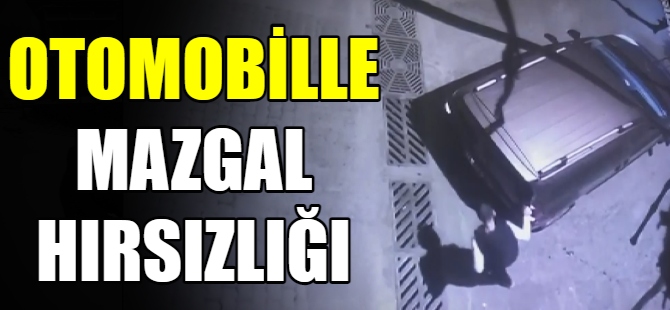 Otomobille mazgal hırsızlığı