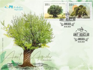 PTT'den "Anıt Ağaçlar" zarfı