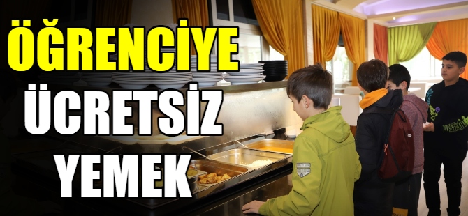 Öğrencilere ücretsiz yemek