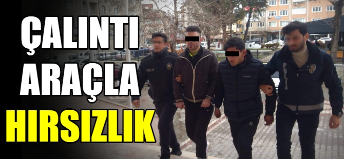 Çalıntı araçla hırsızlık