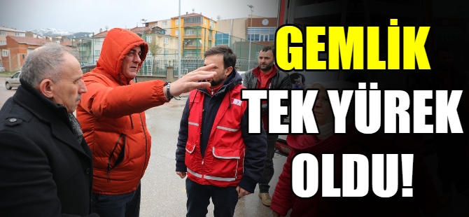 Gemlik yardım TIR'ları yola çıktı