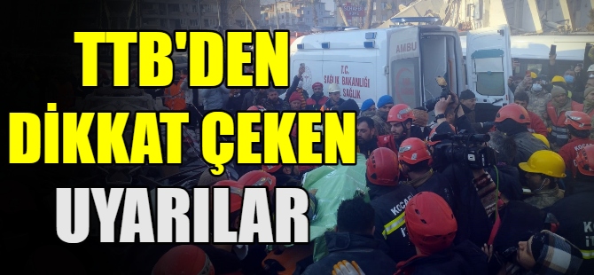 TTB'den dikkat çeken uyarılar