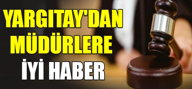 Müdürlere iyi haber