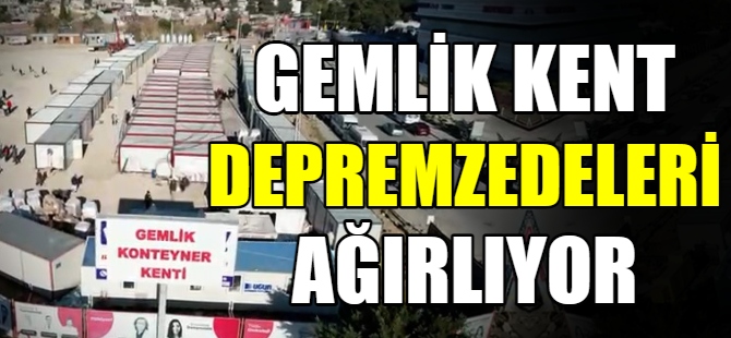 Gemlik kent depremzedeleri ağırlıyor